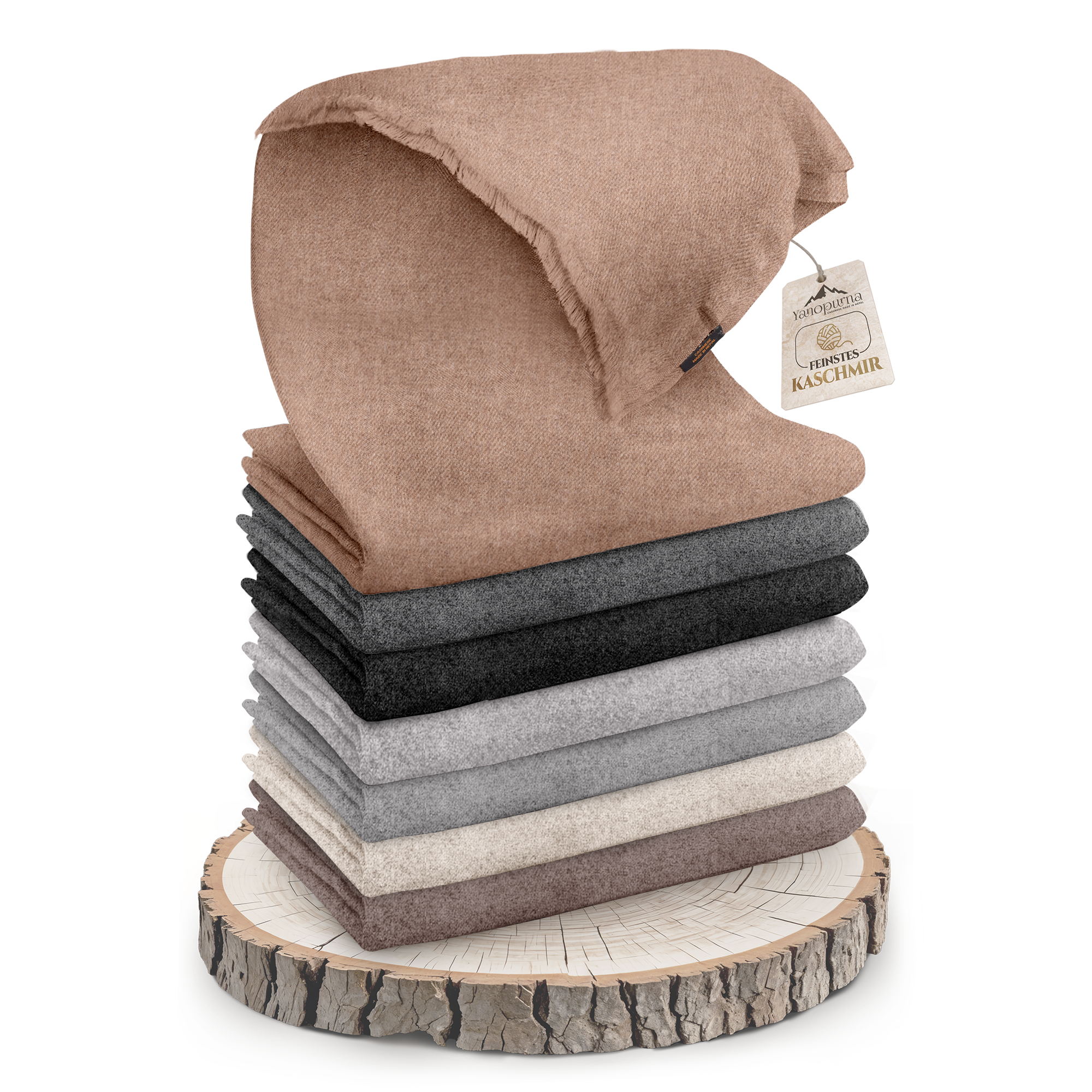 yanopurna - Vente Plaids - Couverture en cachemire unie8