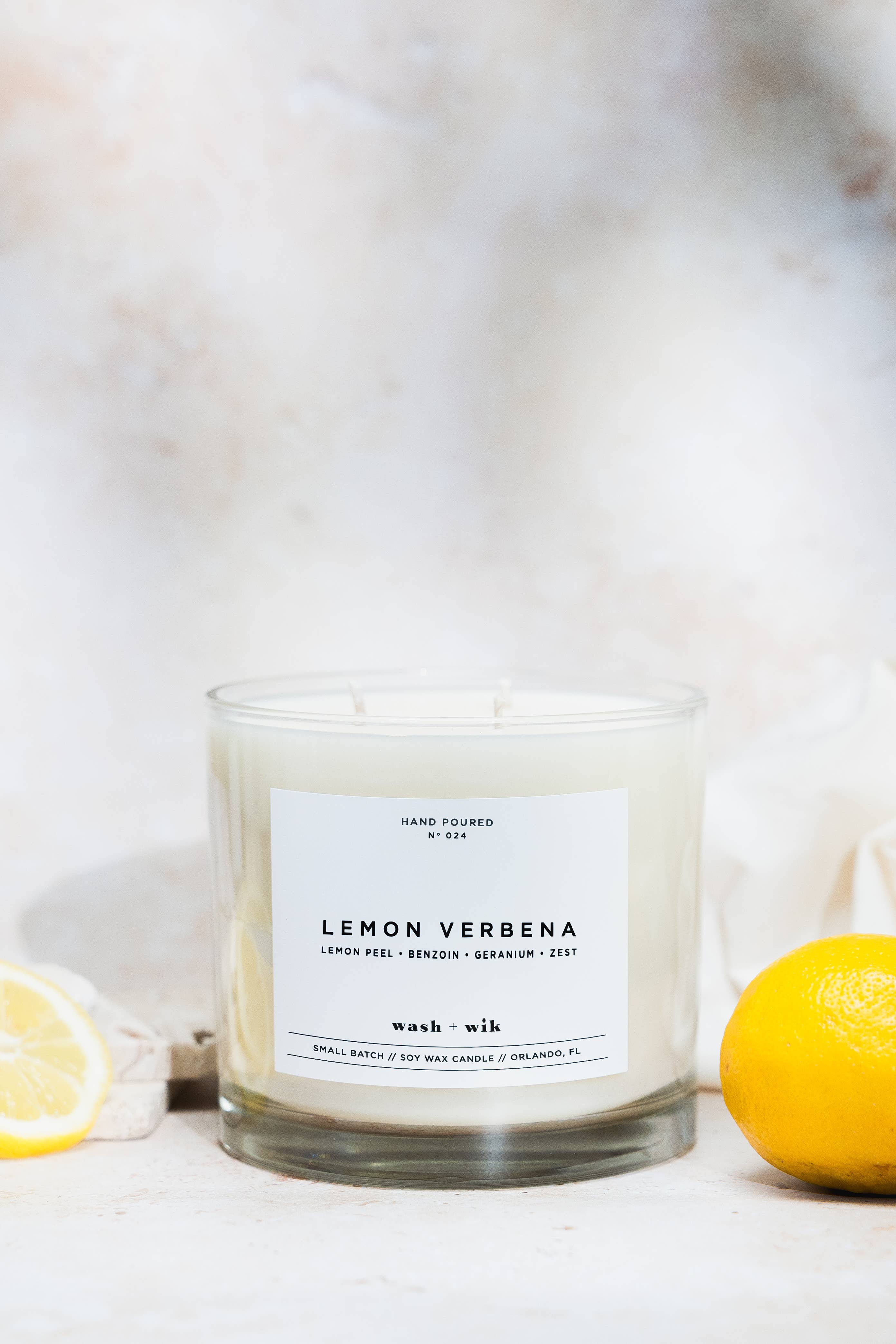 Wash and Wik - Wholesale Jar/Filled Candle - 3 Wick - 35oz Vessel - 2 Pound Soy Wax Candle by Wash + Wik27