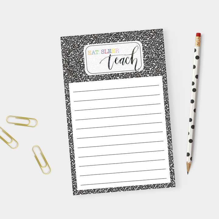 Sammensætning Notebook Notesblok, lærergave Tilbage til skolen for engroshandel hos mad paperie