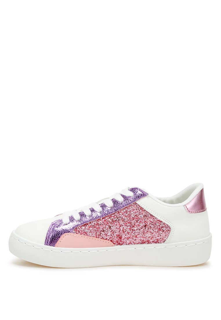 Rag Company - Vente Baskets tendance – femme - Espadrilles en similicuir à paillettes Cosmolight3