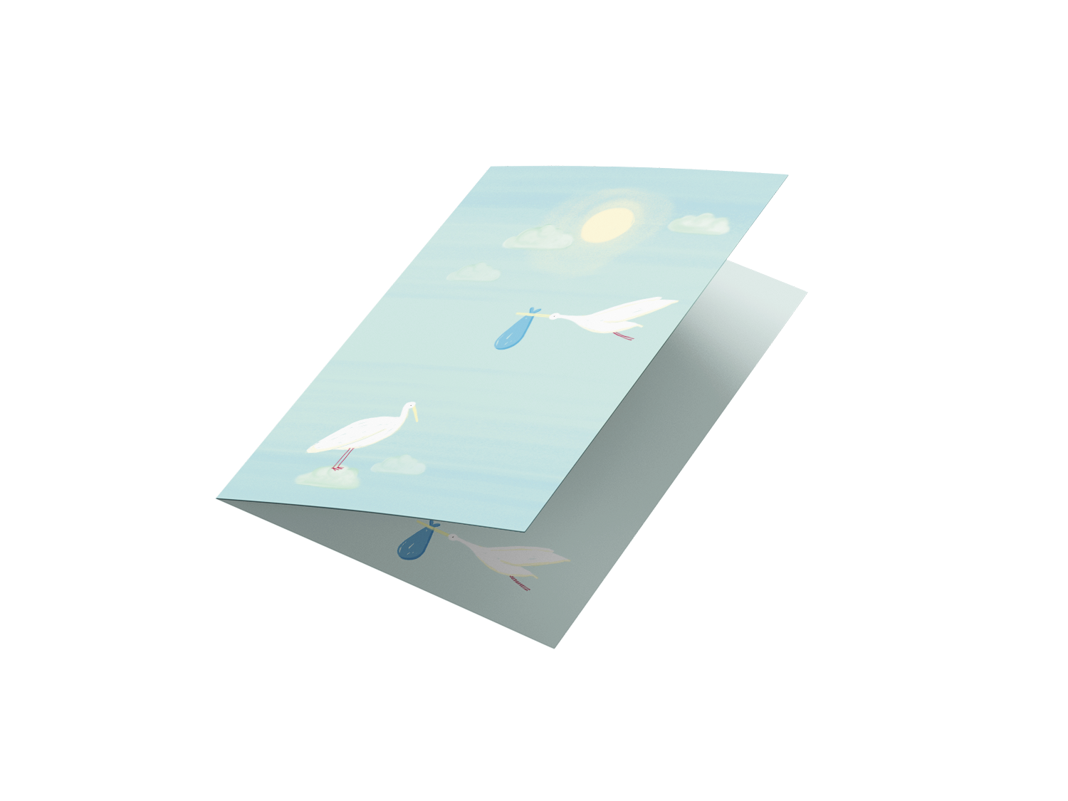 Edicare Editora, Lda. - Wholesale Postcard - STORK - WELCOME, BABY! POSTCARD1