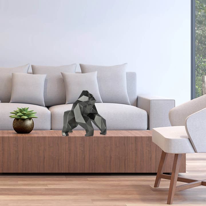 ADM Home Decoration - Wholesale Sculpture - 'Faceted Gorilla' Resin Sculpture11