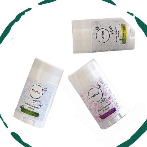 VIAI Beauty - Wholesale Deodorant - Women's - BENAT 2-Pack all-Natural Deodorants for Kids & Teens3