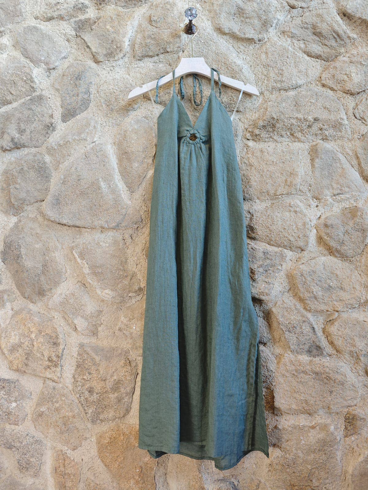 Linen & More - Vendita all'ingrosso Vestito - Donna - RIF 13992 VESTITO IN LINO CON SPALLINE5