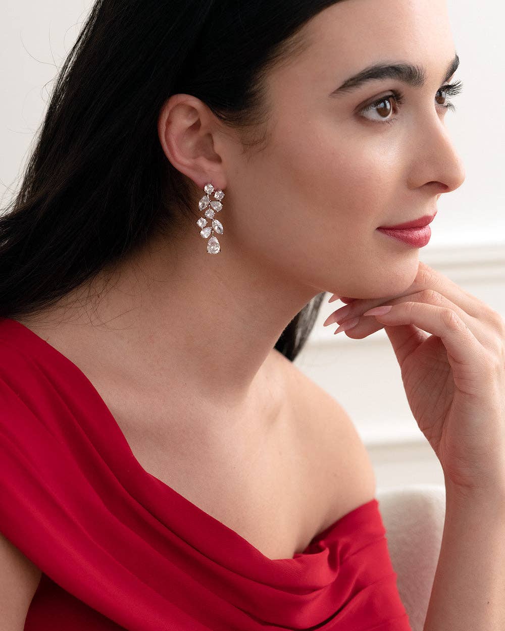 Dareth Colburn Designs - Wholesale Dangle Earrings - Scattered Vine CZ Earrings2