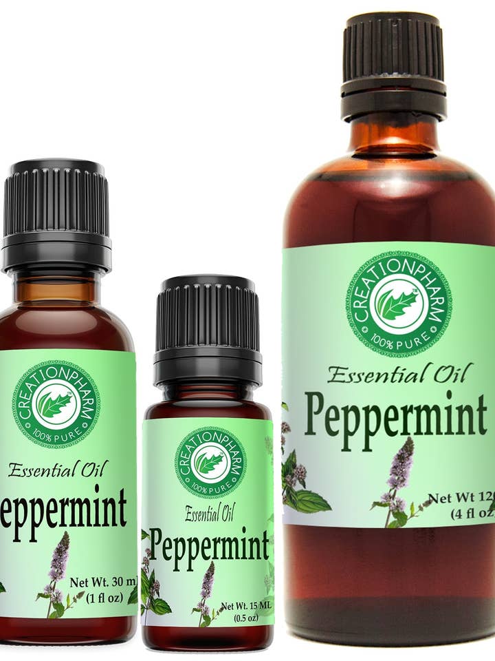 Olio Essenziale di Menta Piperita - Puro di Creation Pharm Olio Aromaterapico Ricco di Mentolo per la vendita all'ingrosso da parte di Creation Farm Inc