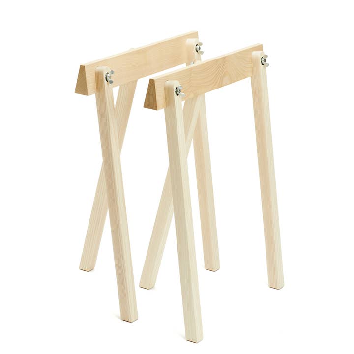 WOODEN FINLAND – mesa de apoio por atacado – Par de cavaletes Treehorse em madeira maciça de freixo6