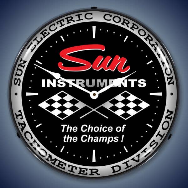 Sun Tach Black for wholesale by Collectable Sign and Clock LLC.