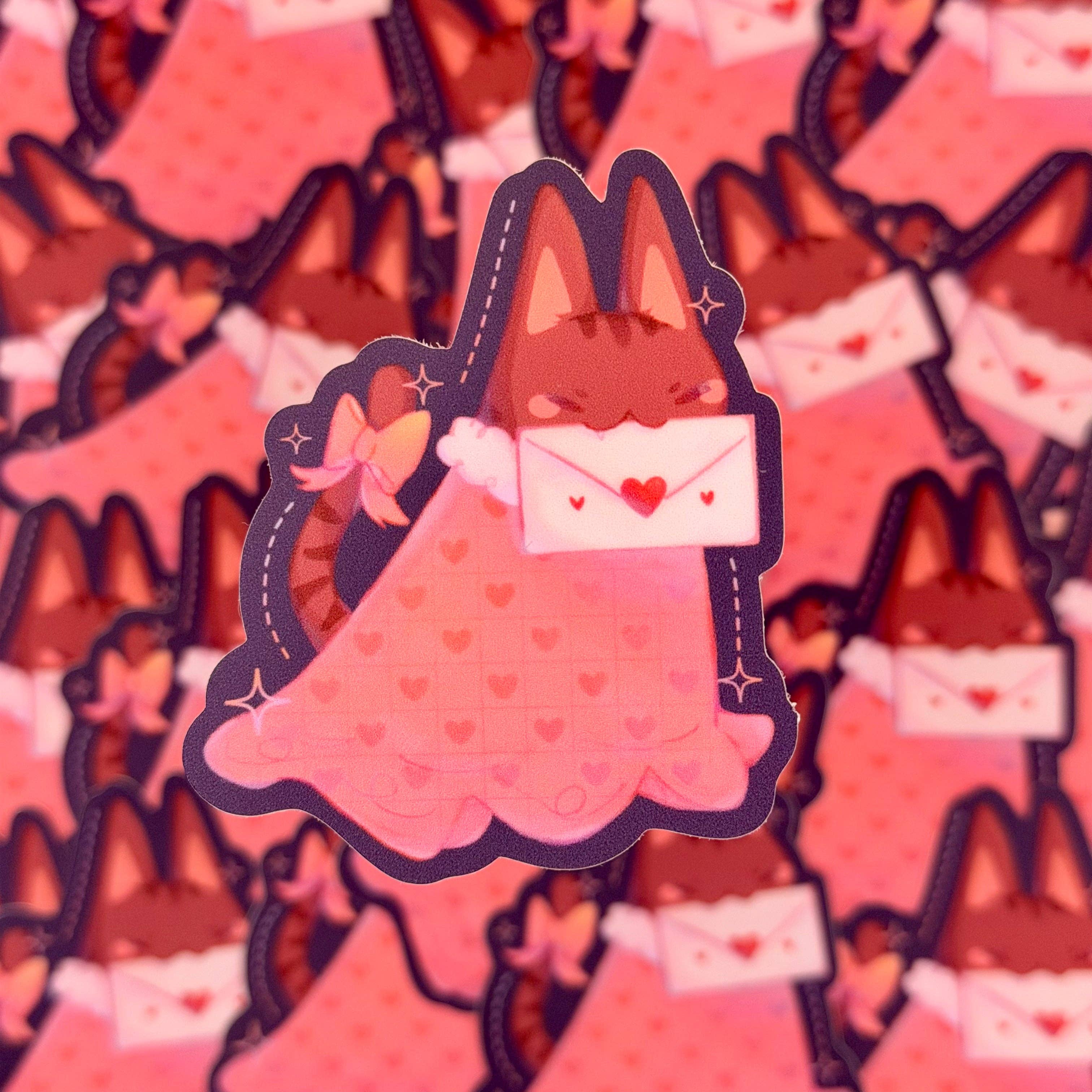 Nyaomikyu - Wholesale Sticker - Love Letter Cat Sticker1