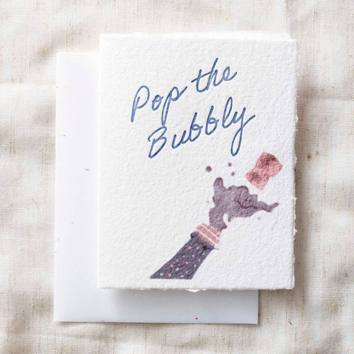 Paper Baristas - Vente Cartes de félicitations - Pop the Bubbly | Carte de vœux écologique0