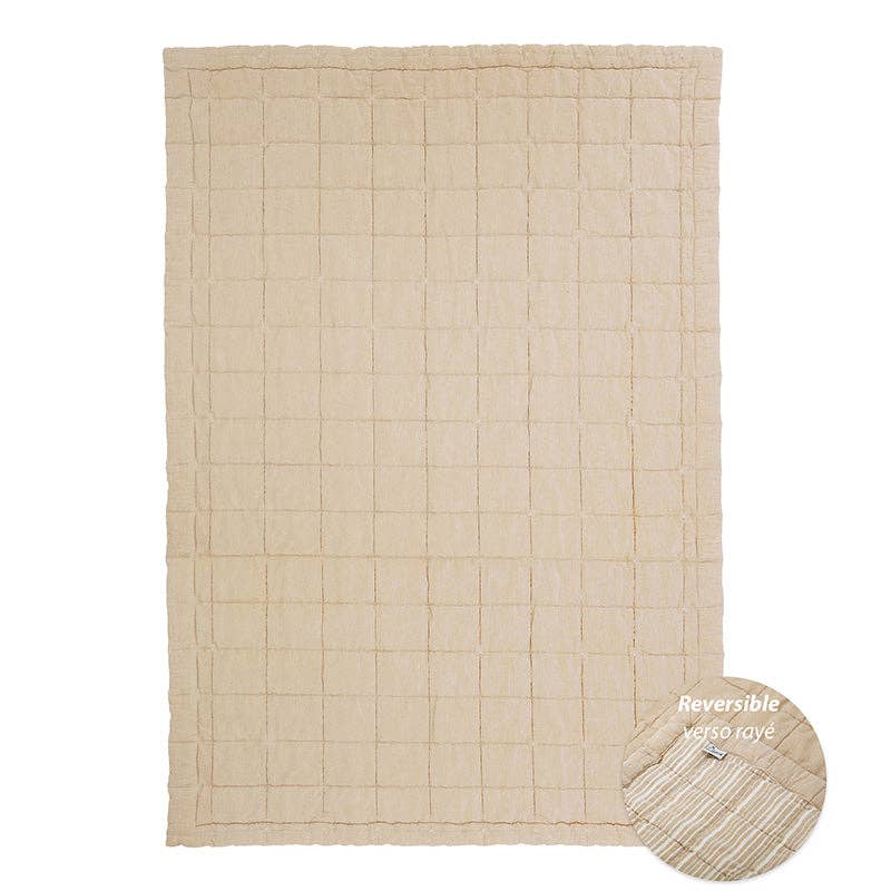 NATTIOT - Vendita all'ingrosso Coperta - Bambini e neonati - Coperta reversibile per neonato ANNA CARAMEL LAVE NATTIOT1
