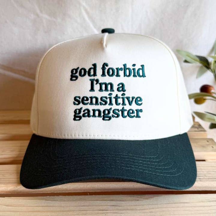 God forbid I'm a sensitive gangster Hat – Love Island Inspired Baseball Cap for wholesale by DSY Lifestyle