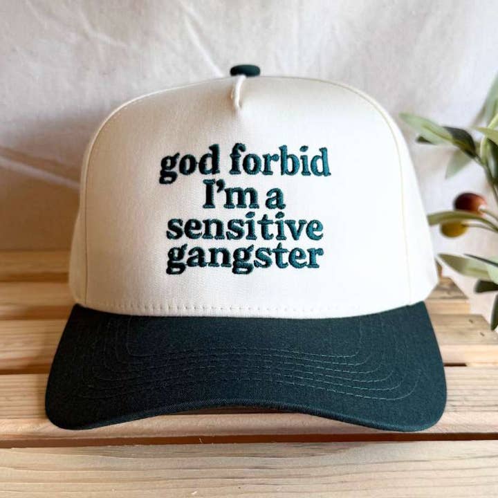 God forbid I'm a sensitive gangster Hat – Love Island Inspired Baseball Cap for wholesale by DSY Lifestyle