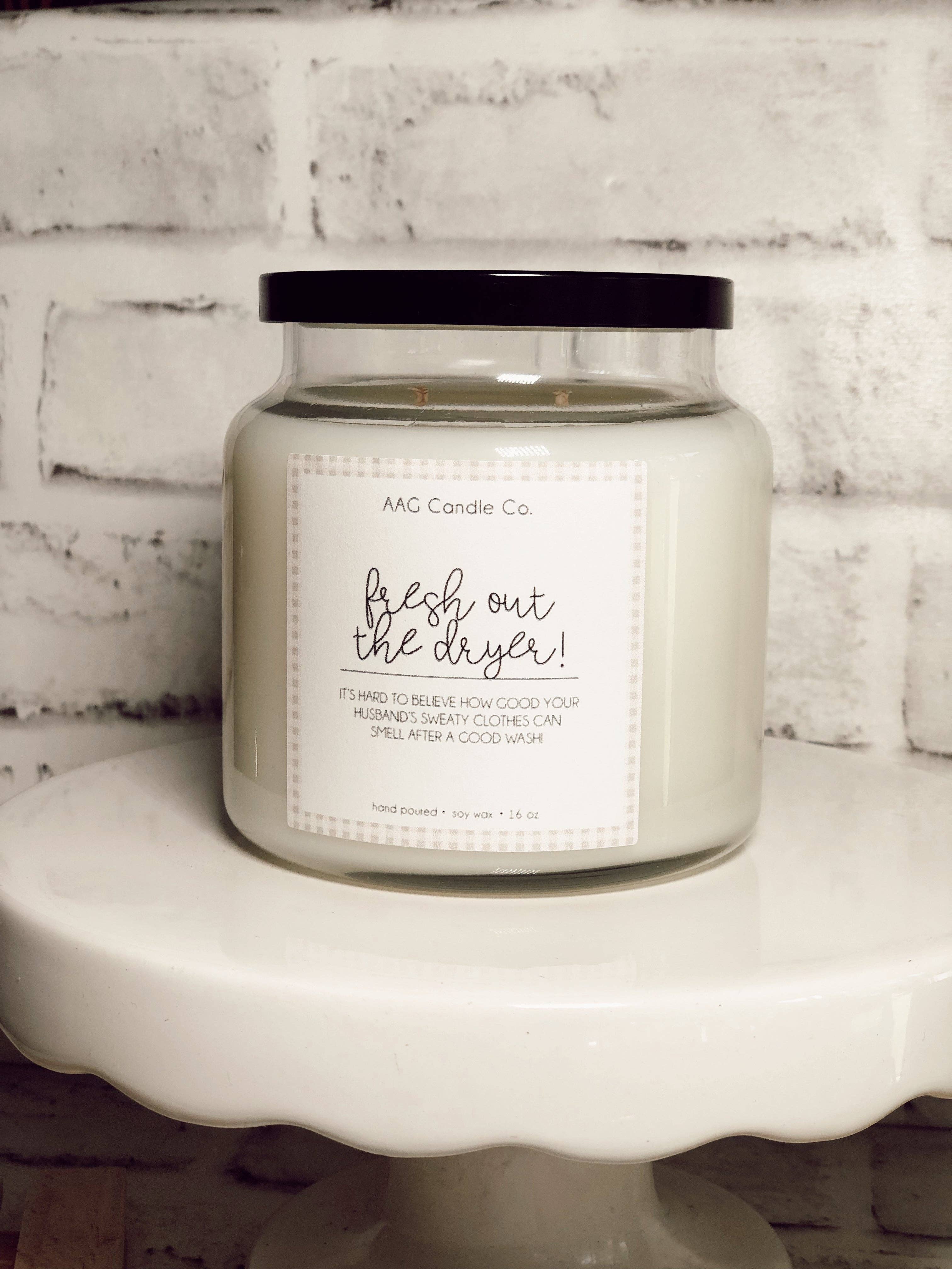 All About Grace Candle Co. - Vente Bougie en bocal - Fraîchement sorti le séchoir0