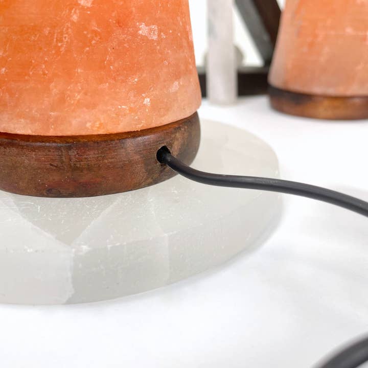 Rock Paradise - Wholesale Salt lamp - Crystal Himalayan Salt Orange Mushroom Lamp4