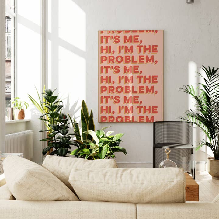 AballoneStudio – Engroshandel Plakat – Taylor Swift Lyrics Print - Anti Hero Det er mig Hej plakat