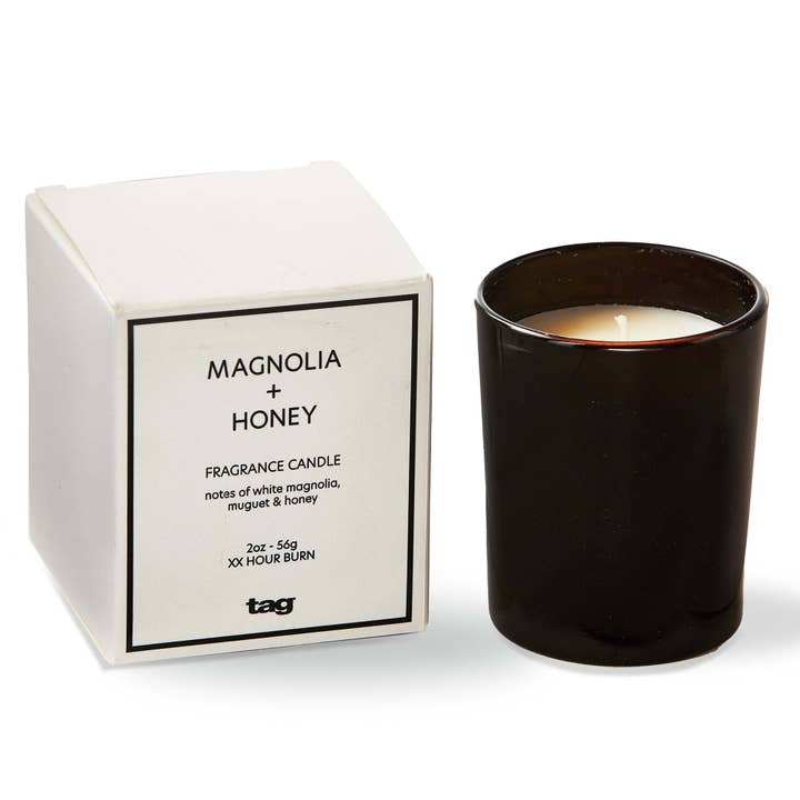 Magnolia & Honey Votive Candle Black Glass Everyday for wholesale by tag
