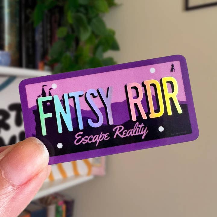 Fantasy-Leser-Kennzeichen Buchliebhaber Kindle Aufkleber, Holografisches Geschenk für Leser, Süße Buchaufkleber für Kindle für den Großhandel von Art by Viva