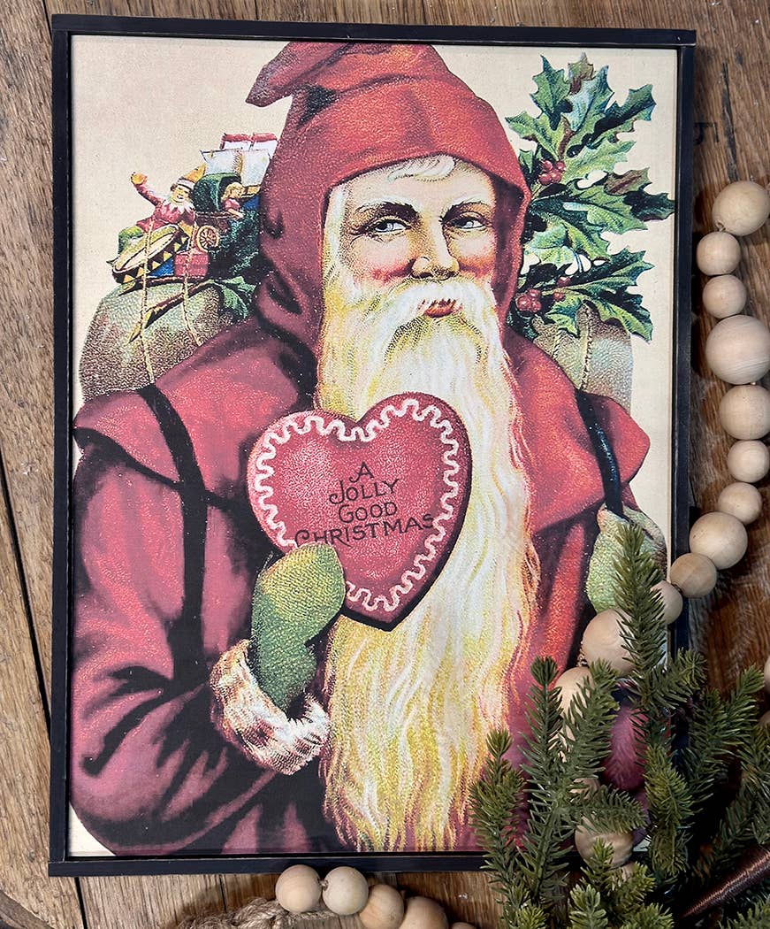 Graphically Speaking Design - Wholesale Christmas Wall Art - Vintage Print, Christmas Santa, Wall Decor1