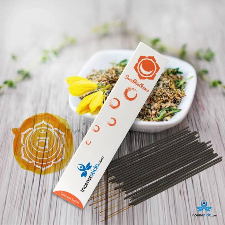 Svadhishthana Incense 8" inch 12 Sticks for wholesale by Incense Sticks