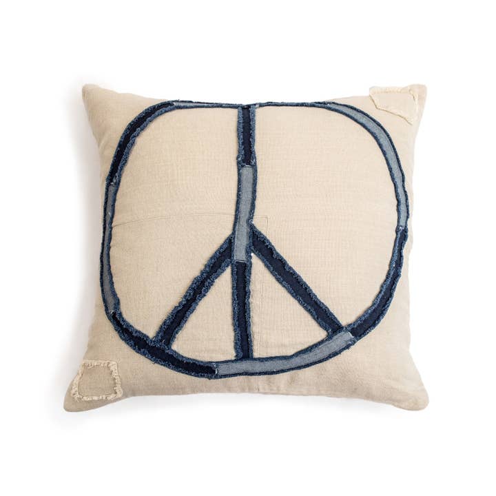 Sugarboo & Co - Wholesale Throw/Decorative Pillow - Pillow Collection- Peace Stitched Pillow
