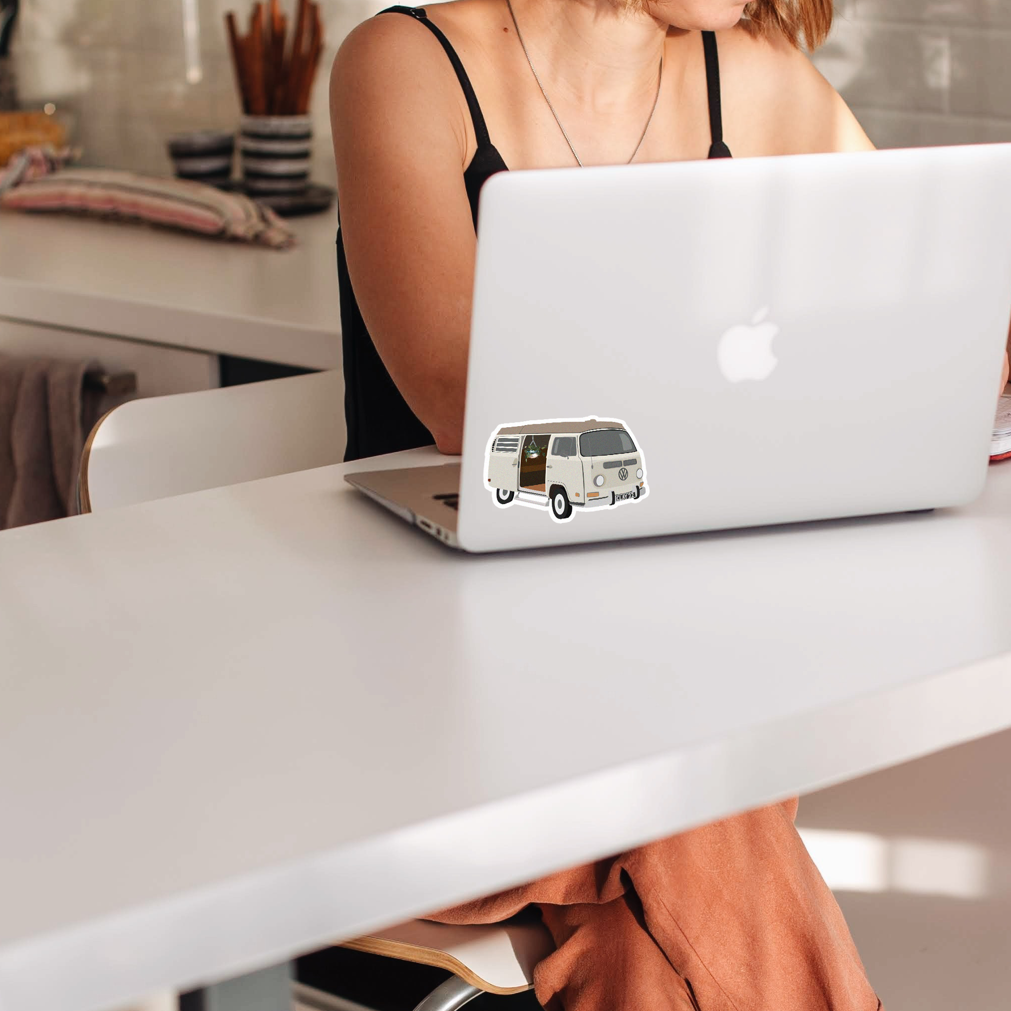 Clay Collection Co. - Wholesale Sticker - Retro Plant Van Sticker1