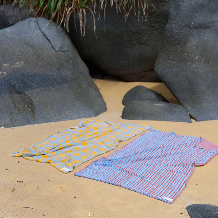 Stripe Beach Towel | Sky & Brick for wholesale by towel.studio