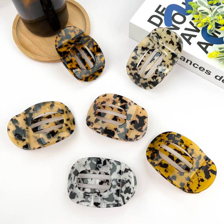 TheDivaSoap - Wholesale Hair Clip - Women's - Flat Round Hair Clip, Spring and Autumn Claw Clip9