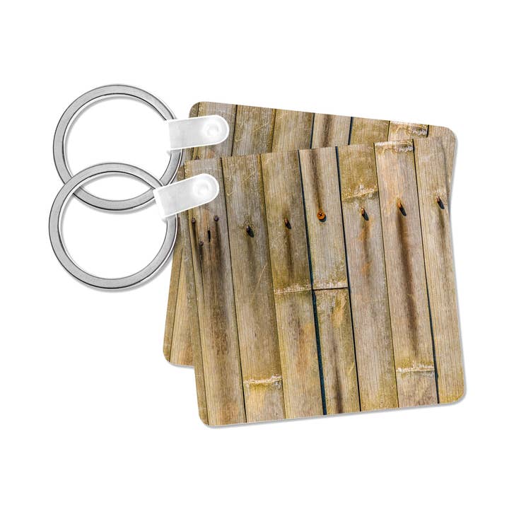 3dRose – wholesale Keychain – Unisex – 3dRose, Used, vintage, wooden planks of a bamboo fence, Key Chain7