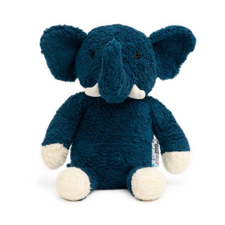 natureZOO of Denmark - Wholesale Stuffed/Plush Toy - Kids & Baby - Organic XL Teddy Bear – Dark Blue Elephant
