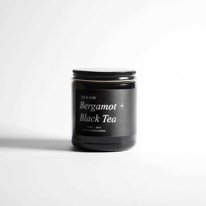 Bergamot + Black Tea Jar Candle for wholesale by True Hue