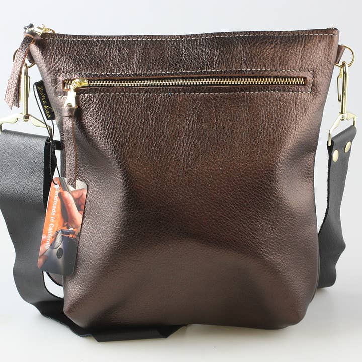 Zina Kao Exclusives - Wholesale Crossbody Bag - Women's - The Metallic Lakeshore Crossbody Bag - 3 sizes!7