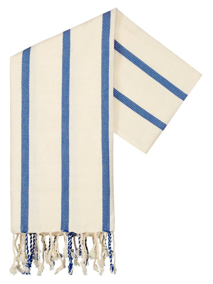 Beach Towel Blue Stripes for wholesale by COCO BONITO