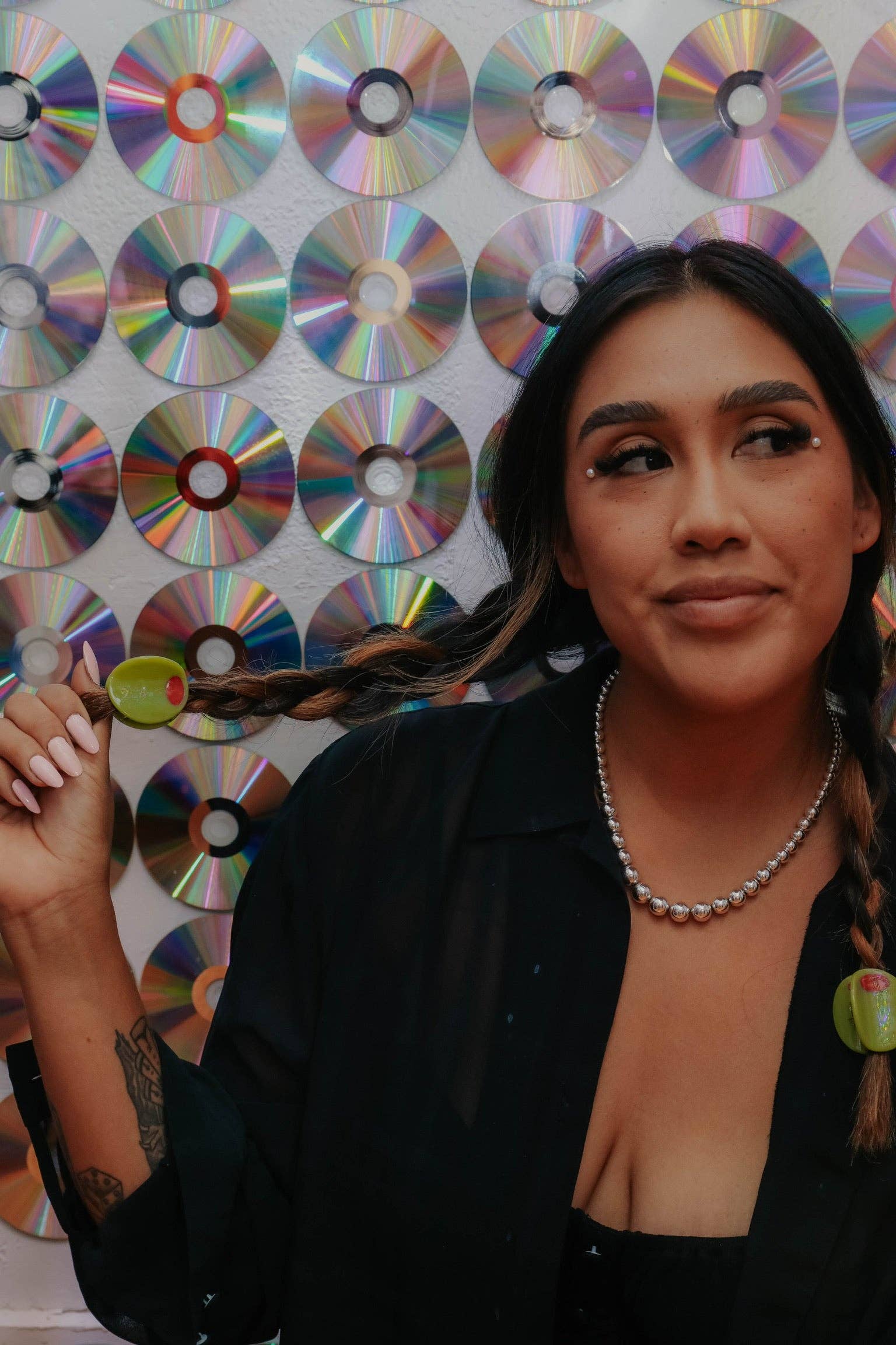 The Peach Fuzz - Wholesale Hair Accessories Set - Women's - Stuffed Olive Mini Hair Claw5