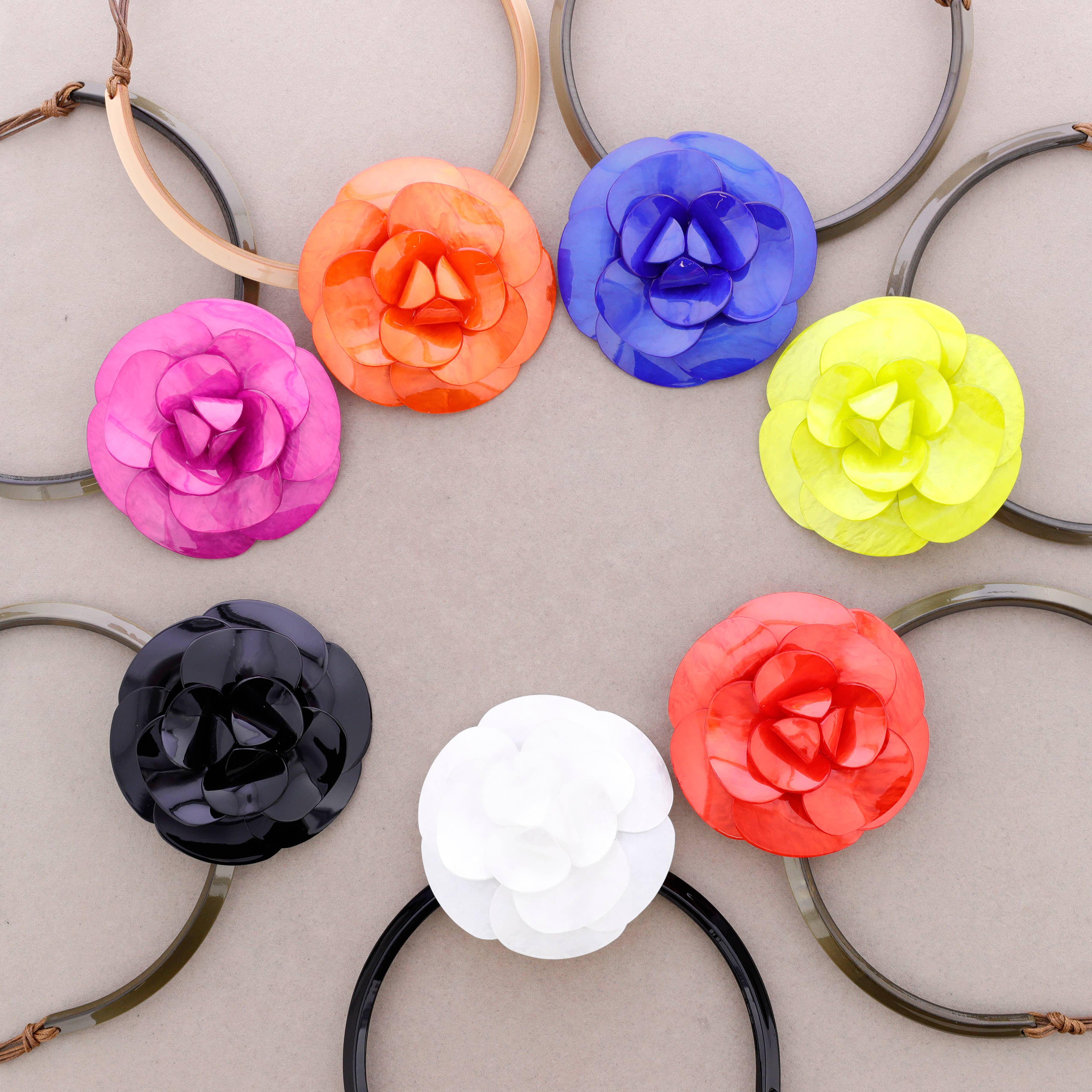 Sonata – wholesale Snap-smycken – Halsband Blomma Harts7