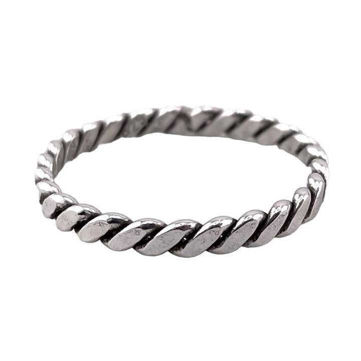 Rope 3mm Ring Sterling Silver for wholesale by Select Lines