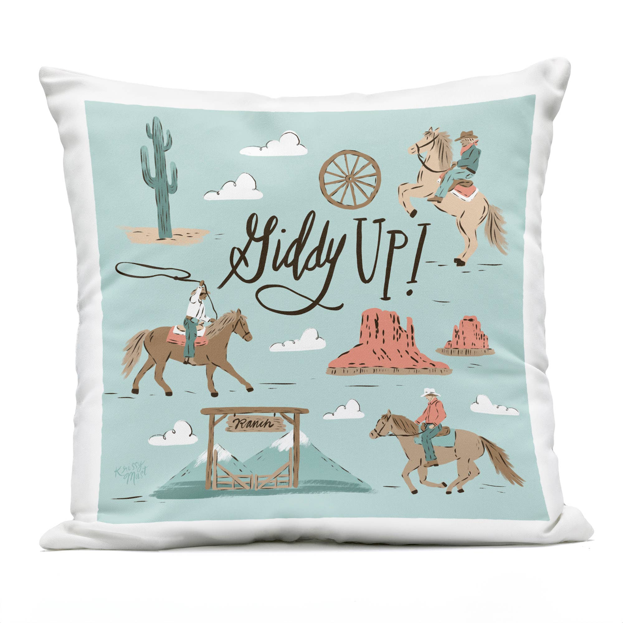 Stupell Industries - Wholesale Throw/Decorative Pillow - Giddy Up Cowboys & Ranch - Decorative Throw Pillow, 18x186
