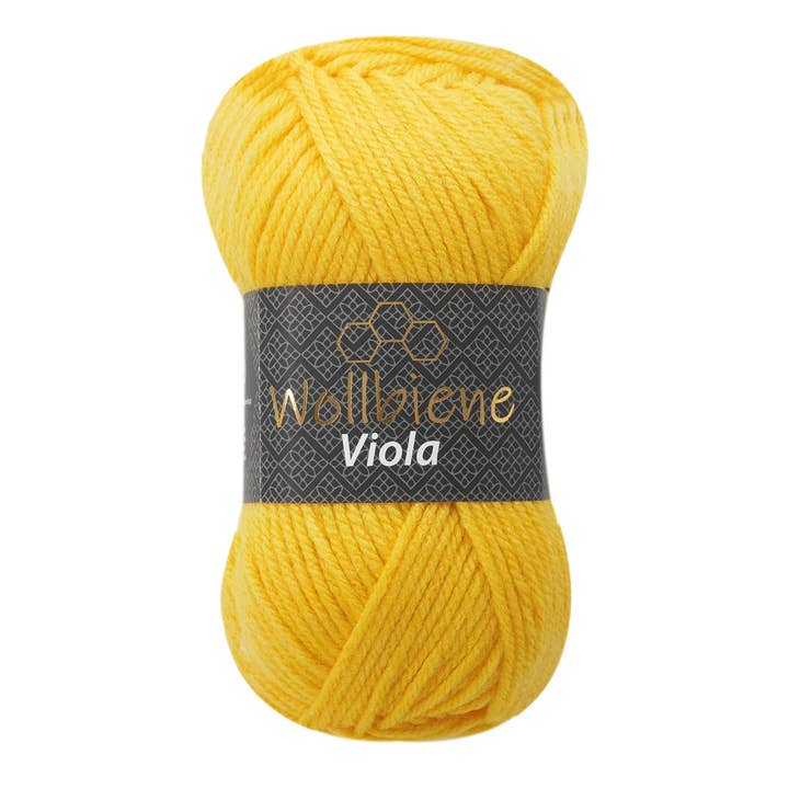Wollbiene - Wholesale Yarn - Wool Bee Viola Knitting Yarn 100g Crochet Knitting Solid