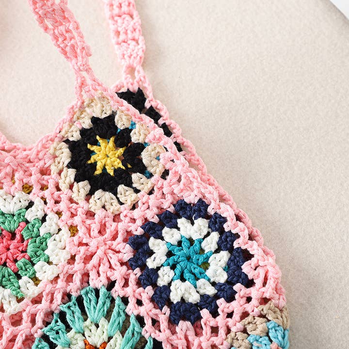 Funkyrel® Atzbranding Limited - Wholesale Tote Bag - Women's - Bohemian Handmade Crochet Bag - Exquisite Handcrafted Handba