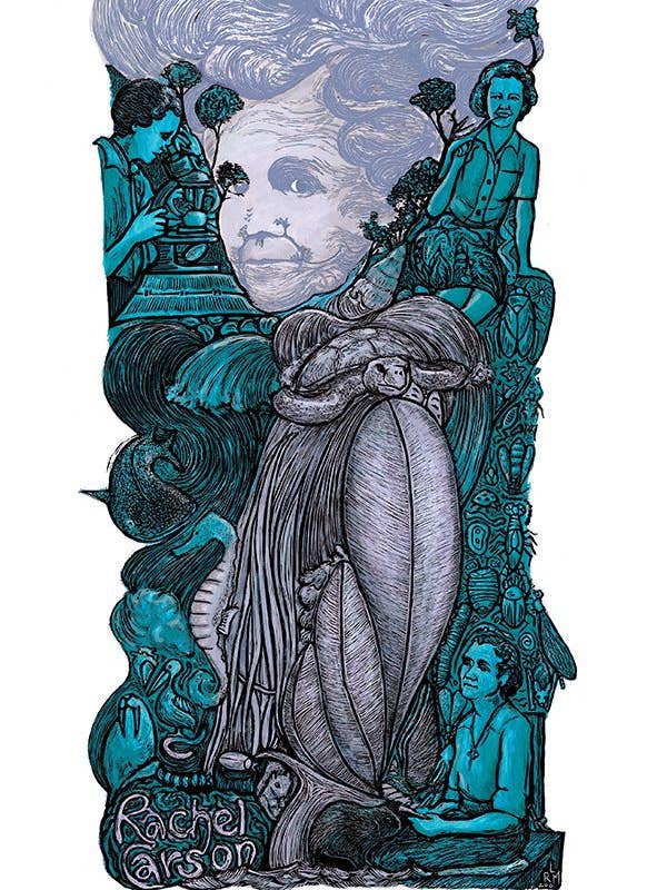 Rachel Carson (Cartaz) por atacado de Ricardo Levins Morales Art Studio