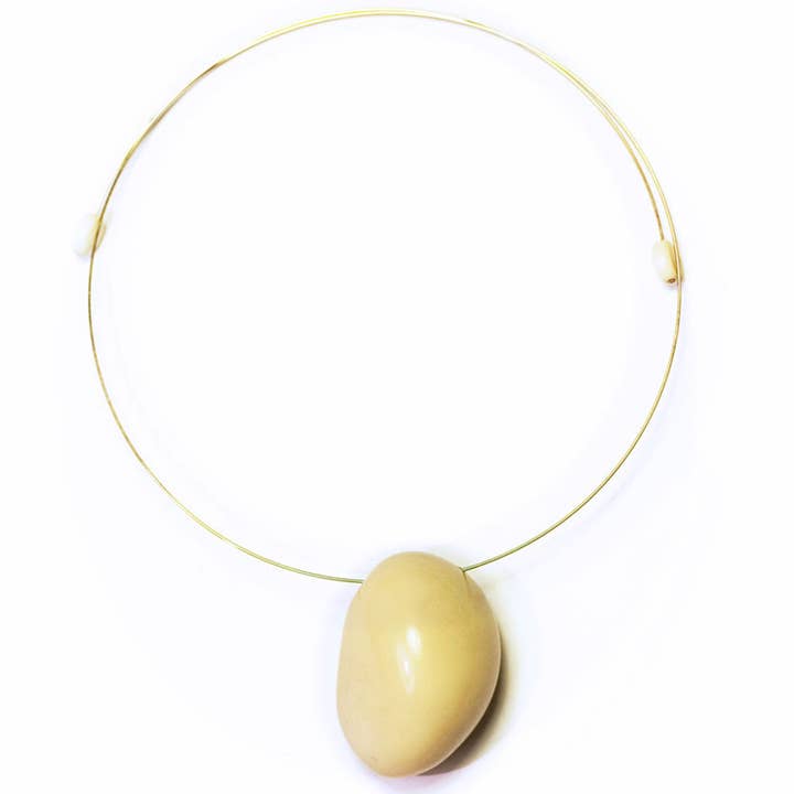 Seed Tagua Choker handgjorda Fairtrade lätta för wholesale av Muichic Natural Jewelry