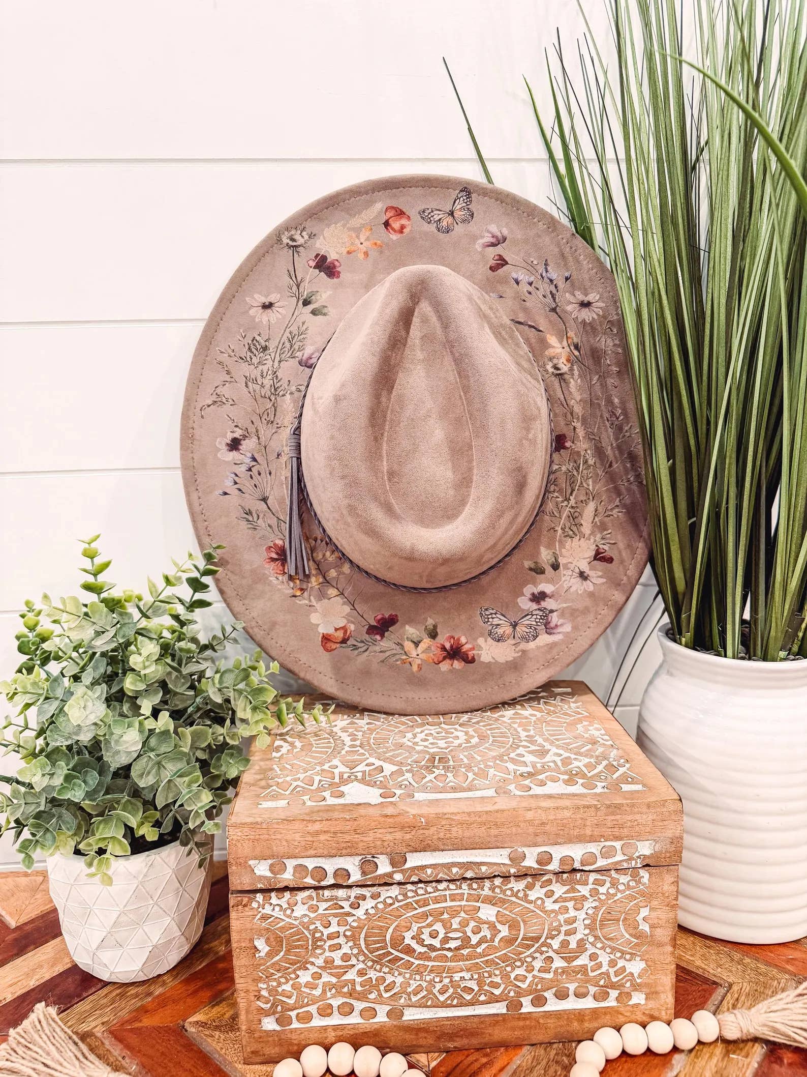 Willie & Dolly Designs – Chapéu de cowboy - Mulher por atacado – Chapéu com Estampa Floral