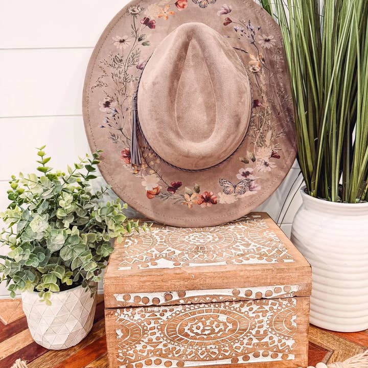 Willie & Dolly Designs - Wholesale Cowboy Hat - Women's - Floral Print Hat