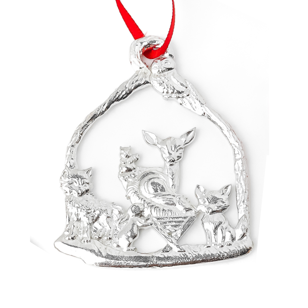 House of Morgan Pewter - Wholesale Ornament Set - Handmade Nativity Ornaments - Baby Jesus Manger Gifts18