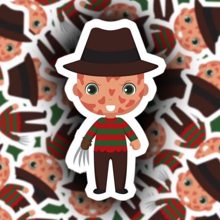 Pretty Toxic Stickers - Wholesale Sticker - Freddy Krueger Sticker - Nightmare Elm Street - Horror Movie0