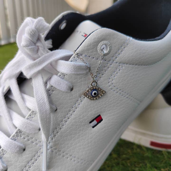 Evil Eye Zircon Dangle Shoe Lace Charm Sneaker Accessories Skate Charm for wholesale by The Colourful Aura