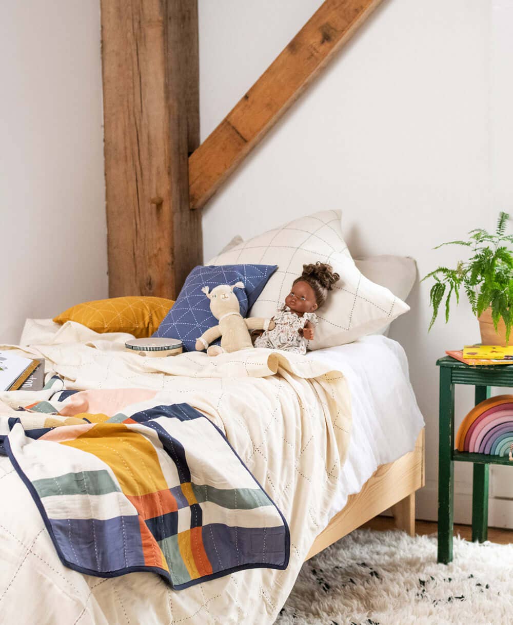 Anchal - Wholesale Quilt - Kids & Baby - Patchwork Plaid Baby Quilt3