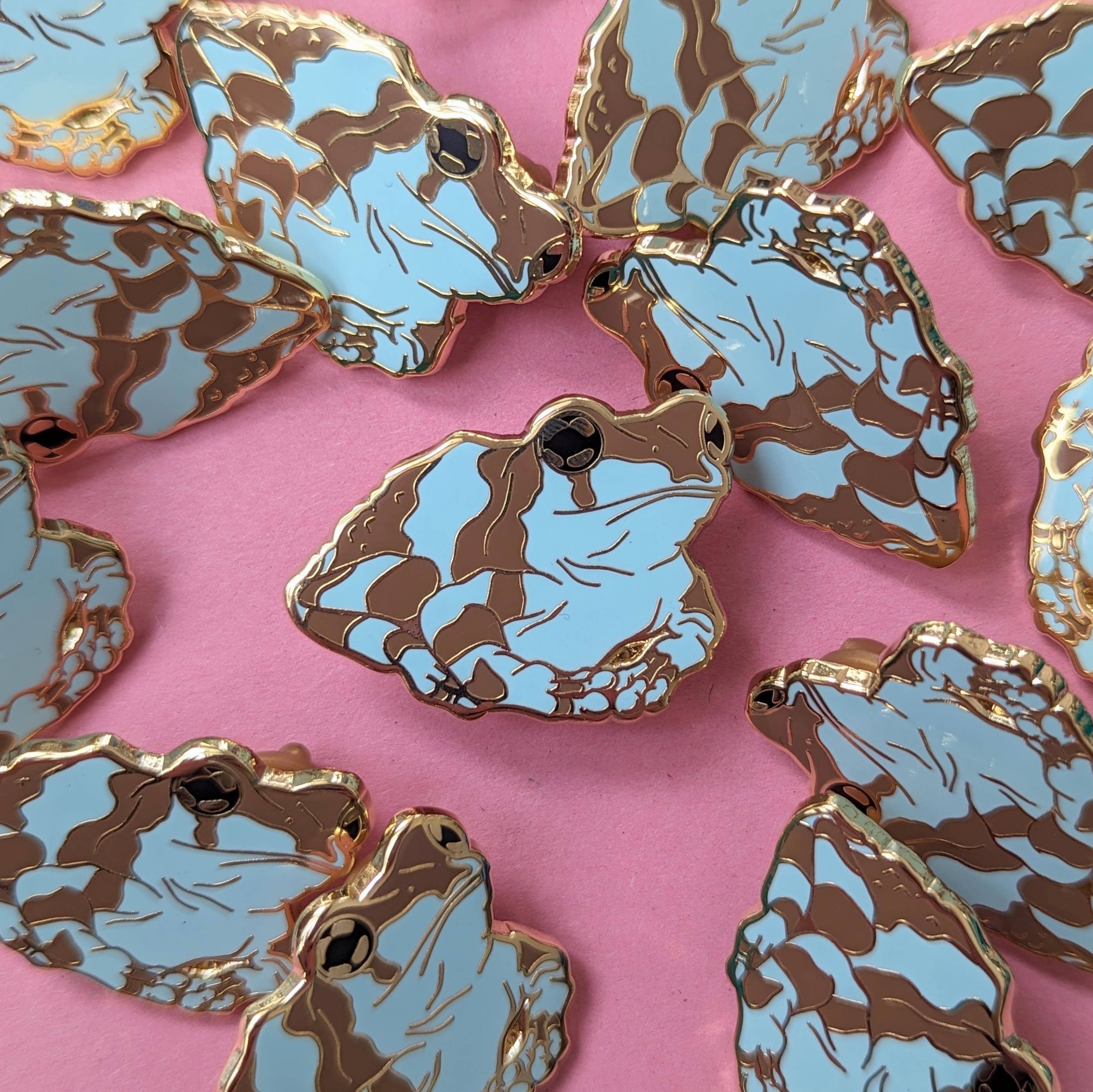 Drawn to Nature - Wholesale Lapel Pin/Button - Milk Frog Enamel Pin - Amazon Milk Frog - Nature Pins1