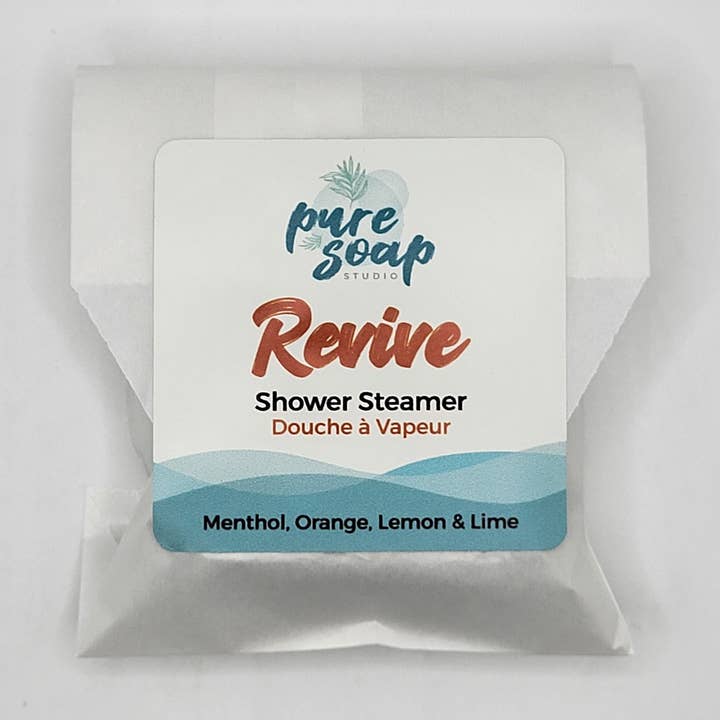 Shower Steamers - Revive - Shower Puck - Extra Large 80g for wholesale by Pure Soap Studio
