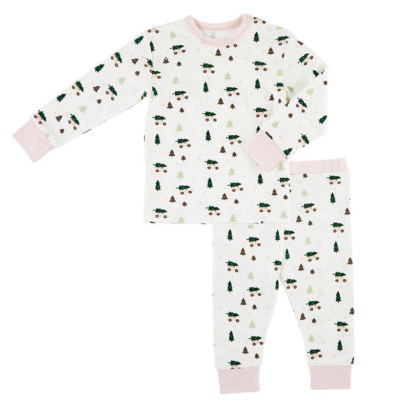 Stephan Baby by Creative Brands - Wholesale Sleepwear Set - Kids - Christmas 2 PC PJ Set - Pink1